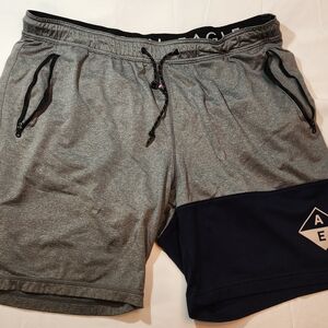 American Eagle Outfitters Athletic Shorts Gray and Black Size XL